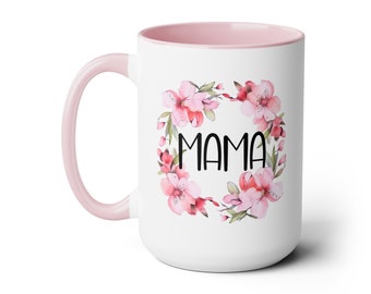 15 ounce Mama Mug,Coffee,Tea,Drink,Mother's Day,Gift,Birthday,Holiday,Baby Shower, Mom to be,Pregnancy,Christmas,Easter,Expecting,Mom