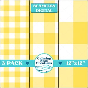 Gingham Plaid Seamless Digital Paper Pattern PNG Fabric Surface Design Picnic Scrapbook Paper Background Checkered Sublimation Farmhouse