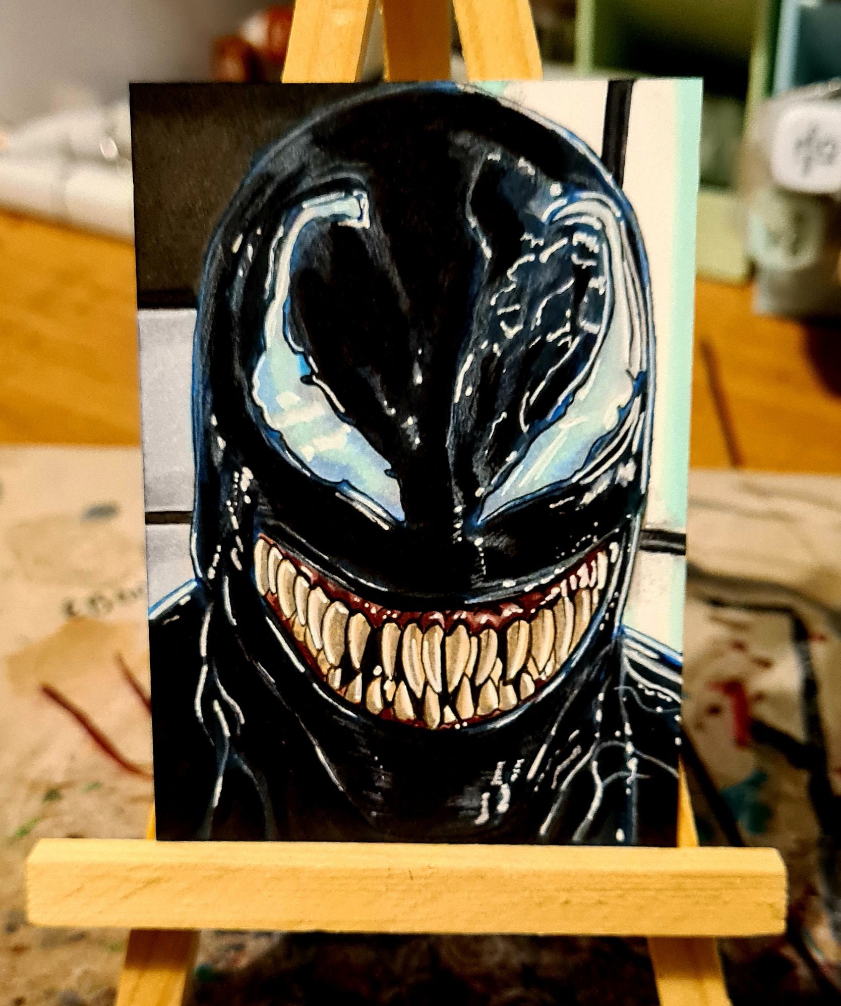Venom Aceo Sketch Card - Etsy
