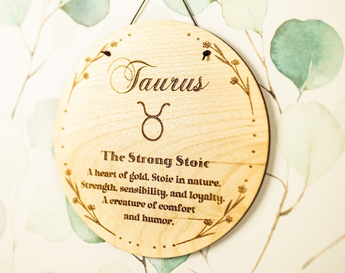 Gift for Taurus Birthday Gift Taurus Wall Art Zodiac Astrology Home Decor Taurus Wall Hanging Zodiac Constellations