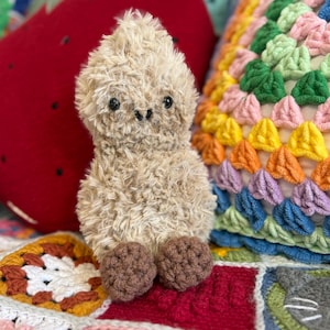 Peanut Jellycat Inspired Stuffed Animal Plushie Amigurumi Cute Food Toy Adorable Handmade Baby Gift