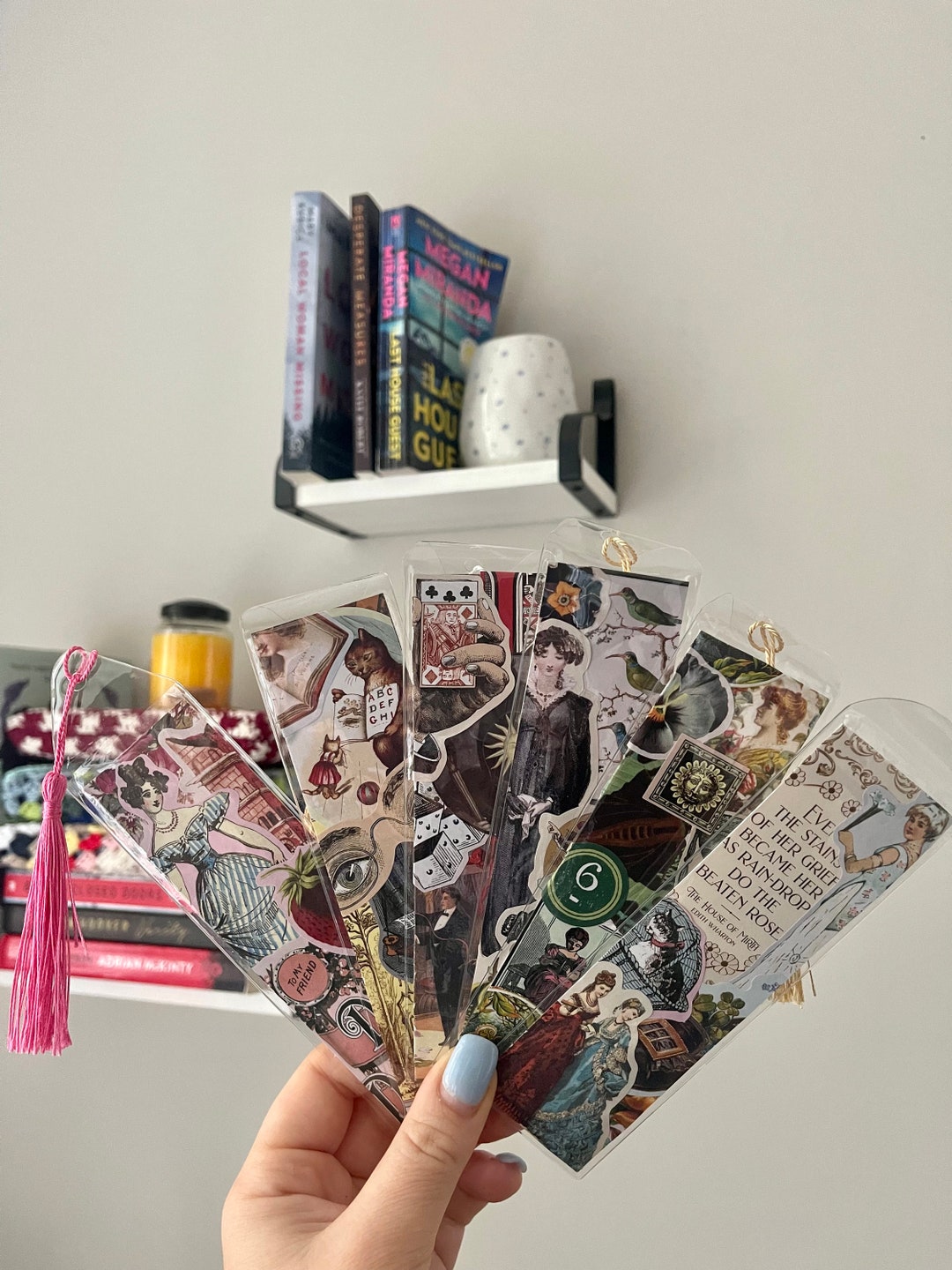 Dark Academia Victorian Style Bookmarks Tassel Bookmarks Book ...