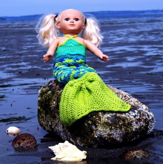 18 Doll AG Crochet Mermaid Tail (crochet Pattern Only)