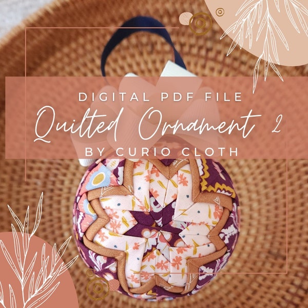 Digital PDF Download | Quilted Ornament 2