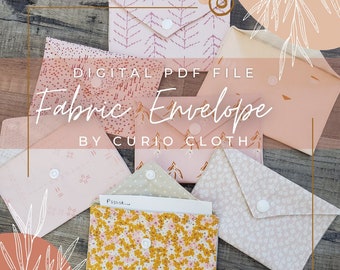 BEGINNER Fabric Envelope Pattern Digital Download