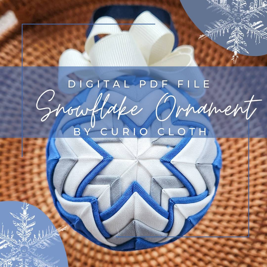 SNOWFLAKE Quilted Ornament Pattern | Digital PDF Download | - Etsy