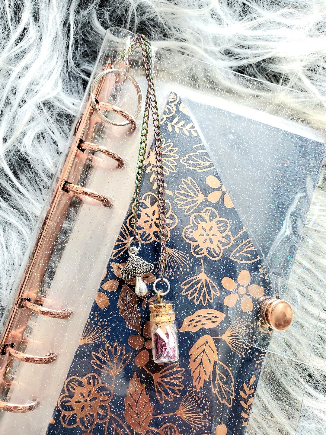 Ring Binder Keychain Wallet Charms for Cash Envelope Wallet Etsy