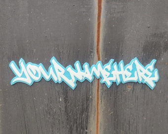 Etiqueta de pared de grafiti personalizada - impresa en 3D