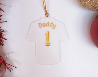 Personalised Christmas decoration Sports/football jerseys - 3D printed