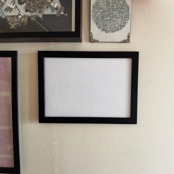 Tactile Braille Artwork depicting well known pieces of art - 3D printed