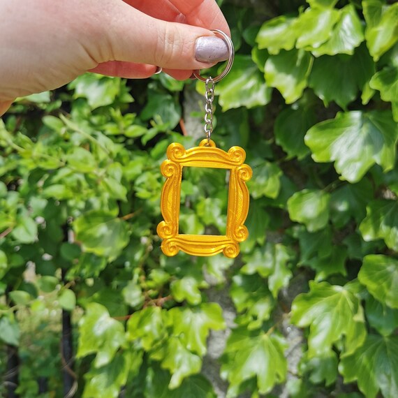Friends TV Show Keychain: Monica's Apartment Yellow Peephole Frame - 3D Printed