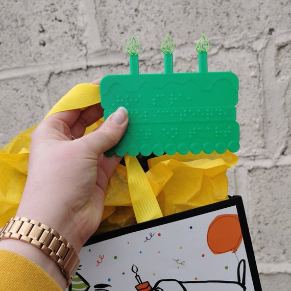 Braille Cards, Personalised for Valentines, Birthday. - 3D printed