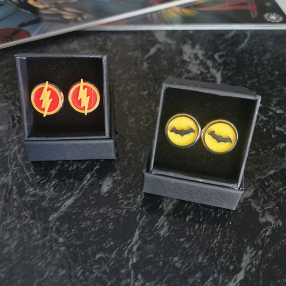 Superhero cufflinks - 3D printed