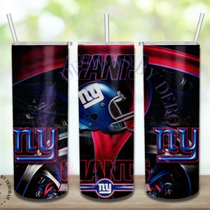 New York Giants Inspired 20 oz Skinny Sublimated Tumbler