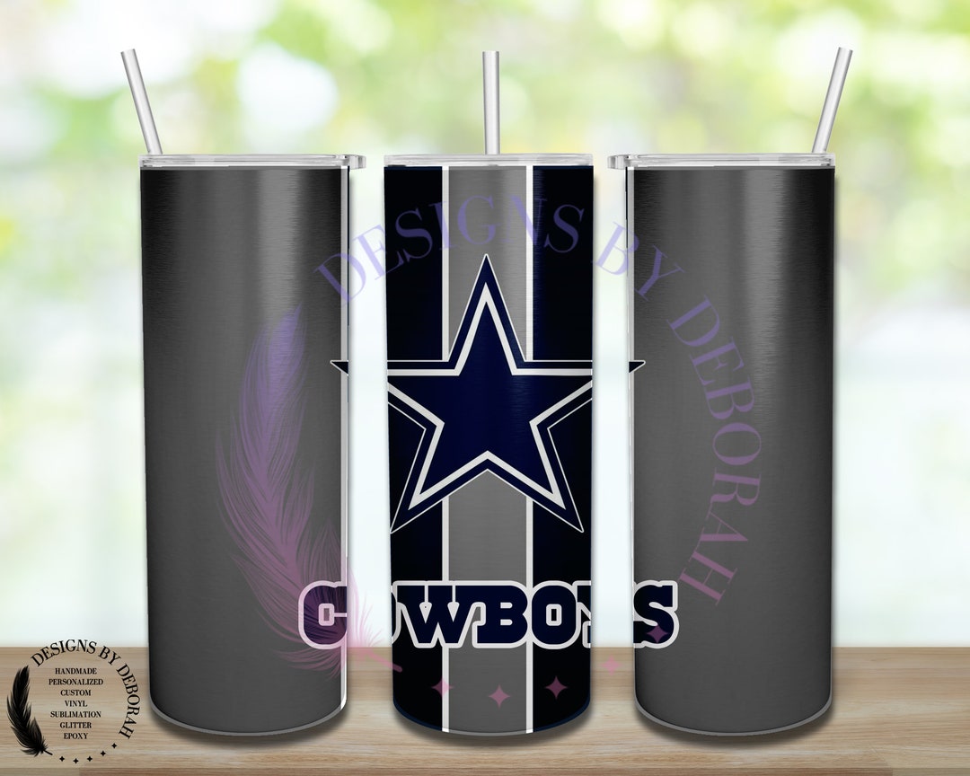Dallas Cowboys Inspired 20 Oz Skinny Sublimated Tumbler - Etsy