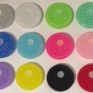 Acrylic Faux Rhinestone Bling Lid for 16oz and 20oz Libbey Can Cup/Glass