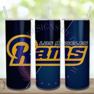 Los Angeles Rams Inspired 20 oz Skinny Sublimated Tumbler