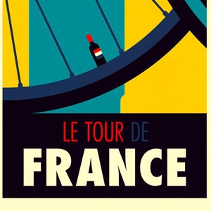 1# Poster Inspired by Tour de France Old Vintage Cycling Photo Retro Advert Reproduction Picture in Various Sizes