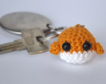 Whale keychain made in crochet