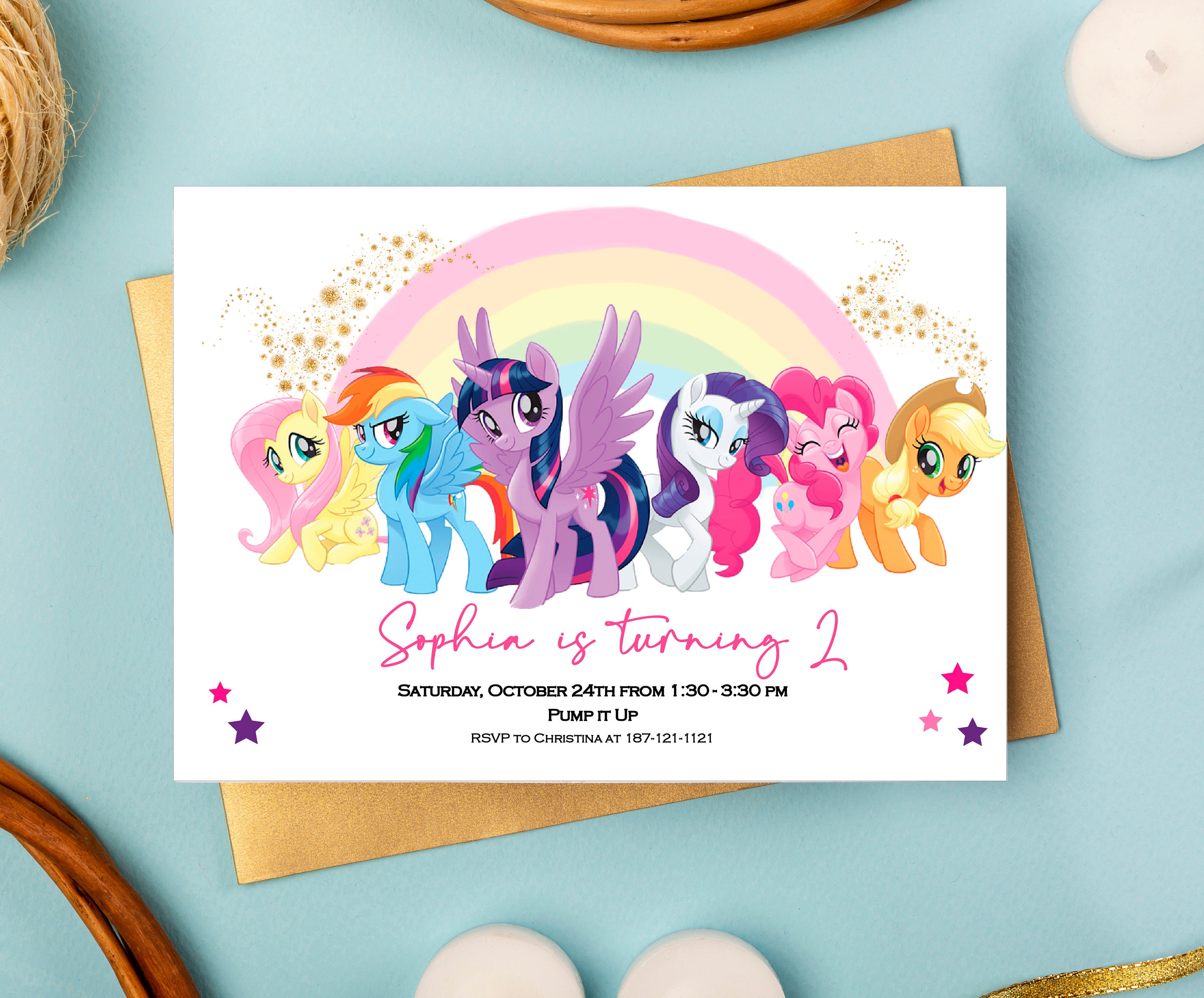 My Little Pony Invitation My Little Pony Birthday Invitation - Etsy