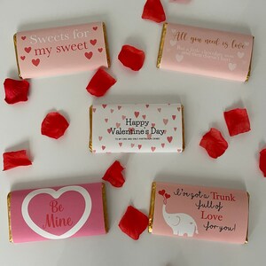 Valentines chocolate wrapper label, valentines gift, valentines gift for her, valentines chocolate, valentines