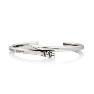 Handmade Sterling Silver Pencil Bangle Bracelet image 1