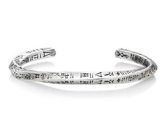 925 Silver Gilgamesh Twisted Bracelet