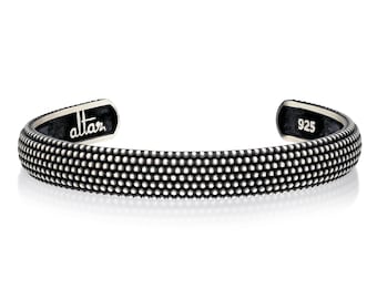 Handmade Sterling Silver Otto Bracelet - Unisex Design