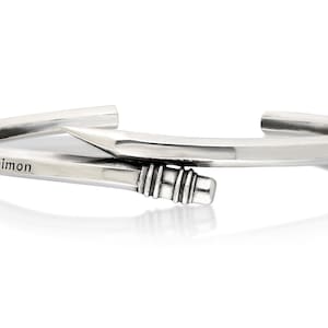 Silver Adjustable Pencil Bracelet, Heraclitus Bracelet