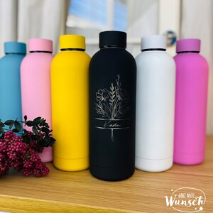 Wasserflasche Trinkflasche gravierte Flasche personalisierte Trinkflasche Sportflasche Wasserflasche für Sport mit Gravur Bild 1