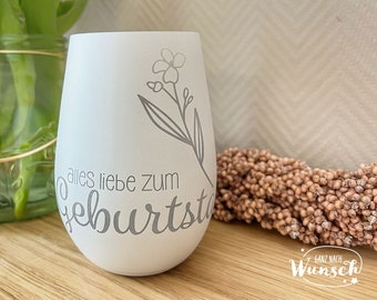 Windlicht | Geburtstag | Gravur | Kristallglas | Erinnerungslicht | Vase | Geschenk zum Geburtstag