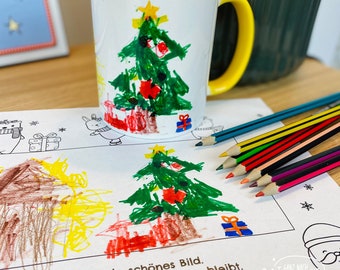 Kinderbild auf Tasse als besonderes Weihnachtsgeschenk - Wir drucken dein Bild!