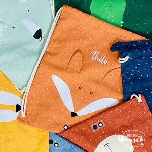 Children's gym bag personalized | Daycare | Trixie | Sports bag child | Children's bag | Pouch | school | Cotton bag