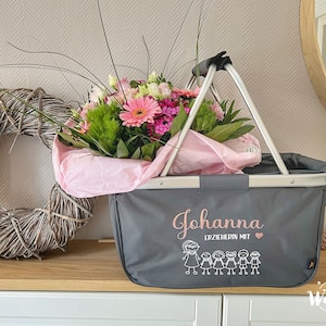 Einkaufskorb personalisiert | Geschenk Erzieherin | Kita | Kiga | Erzieherin | Abschiedsgeschenk | Geburtstag | Geschenkidee | Shopper