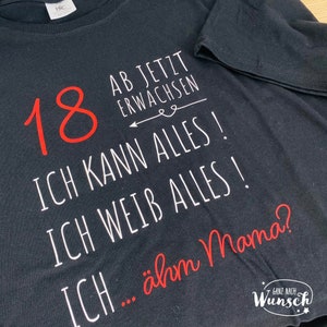 Endlich 18. Geburtstag Erwachsen Volljährig Lustig Frauen T-Shirt