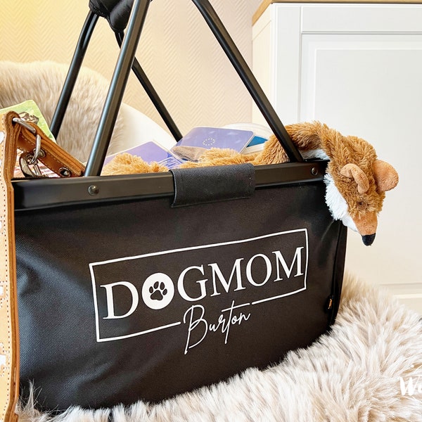 Einkaufskorb personalisiert | Geschenk | DOG | Dogmom | Hund | Welpe | Geburtstag | Geschenkidee | Weihnachten | Shopper | Hundeschule