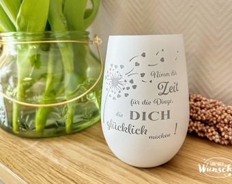 Windlicht | Geburtstag | Gravur | Kristallglas | Erinnerungslicht | Vase | Geschenk zum Geburtstag | Glücklich