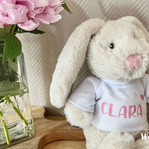 Personalized soft toy | stuffed animal | bunny | cuddly bunny | cuddly bunny | Cuddly toy personalized | RecycleBunny