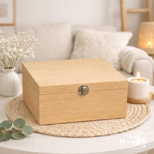 Personalized keepsake box for confirmation, wooden memory box with name, confirmation gift, memento image 2