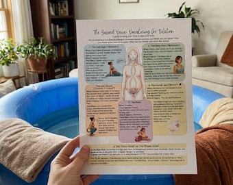 Vocalization for Birth: Doula Handout & Mobile Guide (Editable Canva Template) Help your clients find their power through sound
