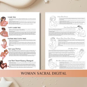 Breastfeeding Positions Illustration & Breastfeeding Handout Postpartum Doula Handouts Lactation Consultant IBCLC image 4