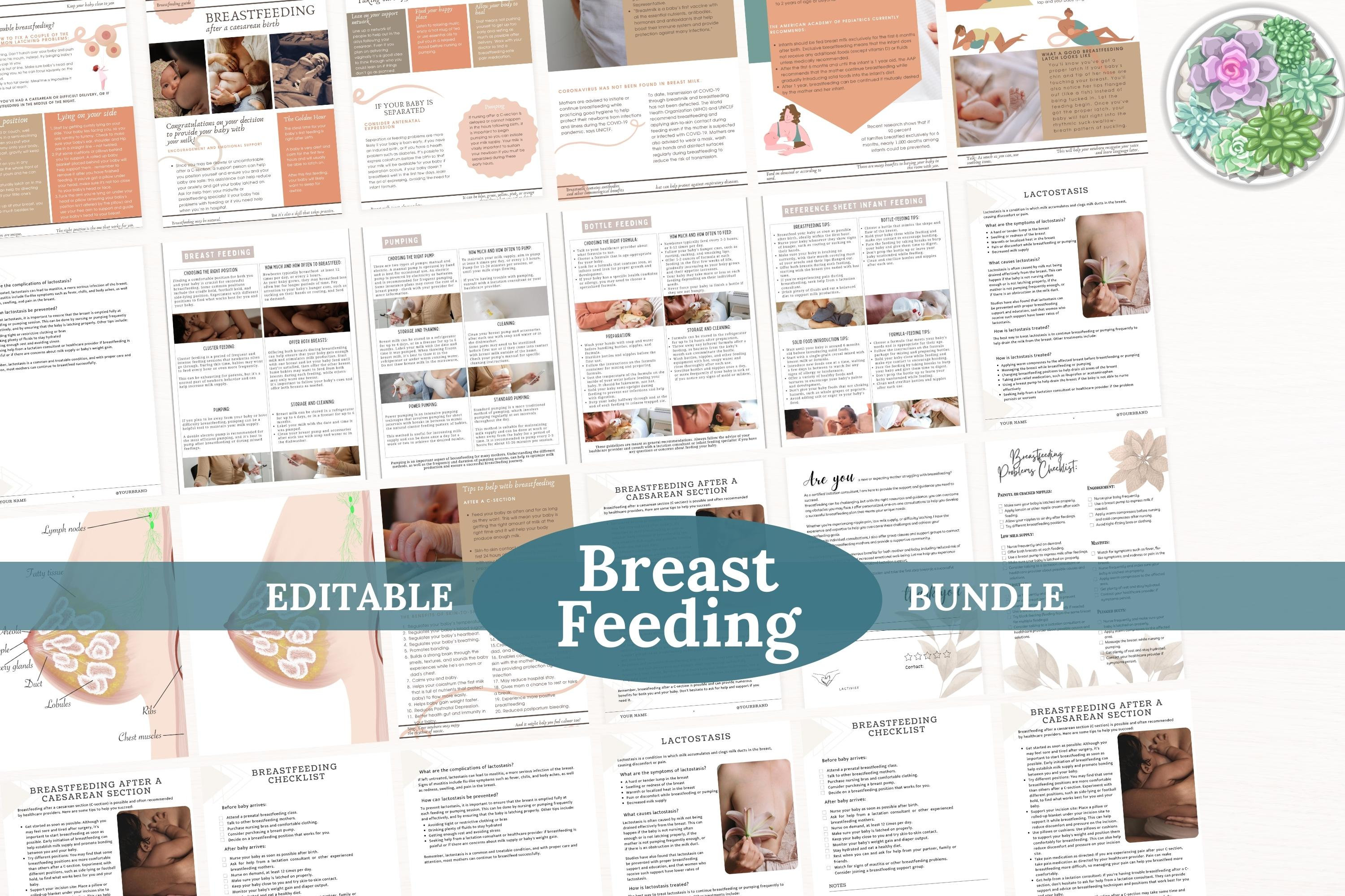 Breastfeeding Bundle: Your Comprehensive Digital Resource for Breastfeeding Success for doula, lactation counselor, ibclc and nursing mom.
