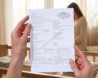 Bearbeitbare Geburtsplan- und Präferenzenvorlage (Digitaler Download)