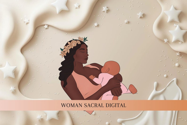 Breastfeeding Positions Illustration & Breastfeeding Handout Postpartum Doula Handouts Lactation Consultant IBCLC image 10