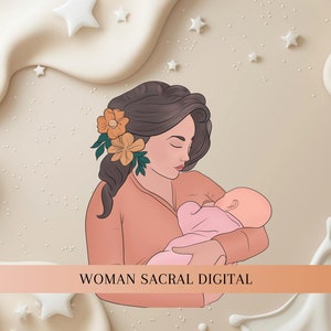 Breastfeeding Positions Illustration & Breastfeeding Handout Postpartum Doula Handouts Lactation Consultant IBCLC image 9