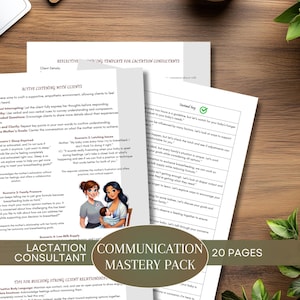 Lactation Consultant Communication Mastery Pack: Essential Digital Handouts for IBCLCs, Lactation Counselors, and Birth Workers