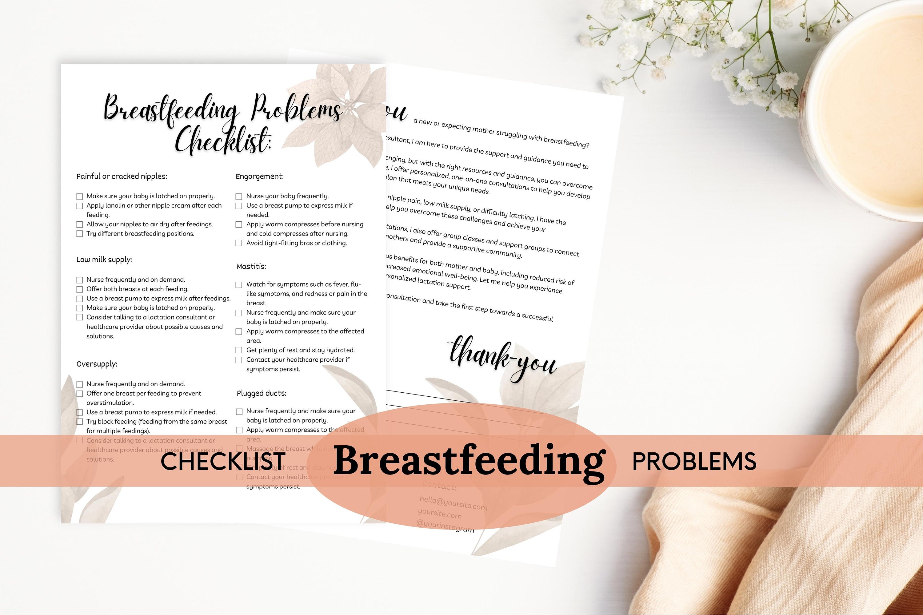 Breastfeeding Solutions Your Comprehensive Digital Checklist for