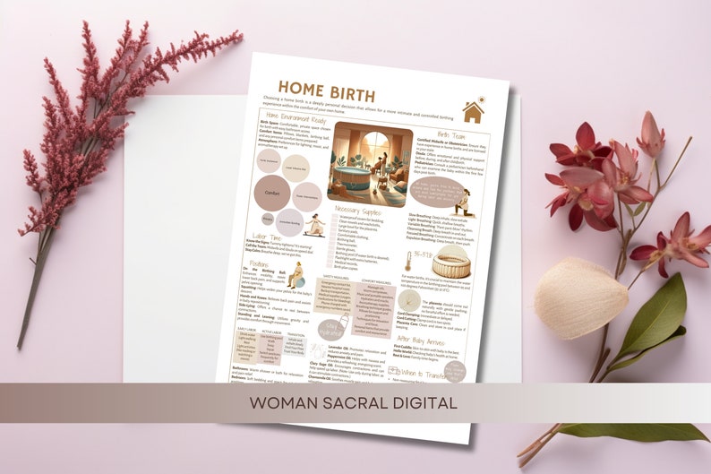 Digital Home Birth Poster: Essential Guide for Expectant Mothers, Doulas, & Birth Professionals image 3