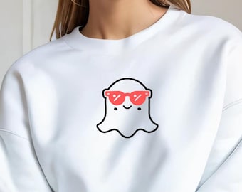 Plotterdatei Halloween Geist SVG PNG Halloween Motive svg Geist Sonnenbrille svg selbst drucken Silhouette Plotter ghost sunglasses svg’s