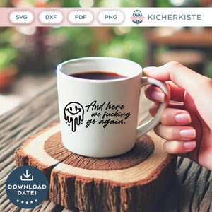 Deutsche Sprüche SVG PNG Shopping Zitate Bundle Plotterdatei witzige Sprüche svg selbst drucken Silhouette Plotter svg のドイツ語の格言 svg 画像 5